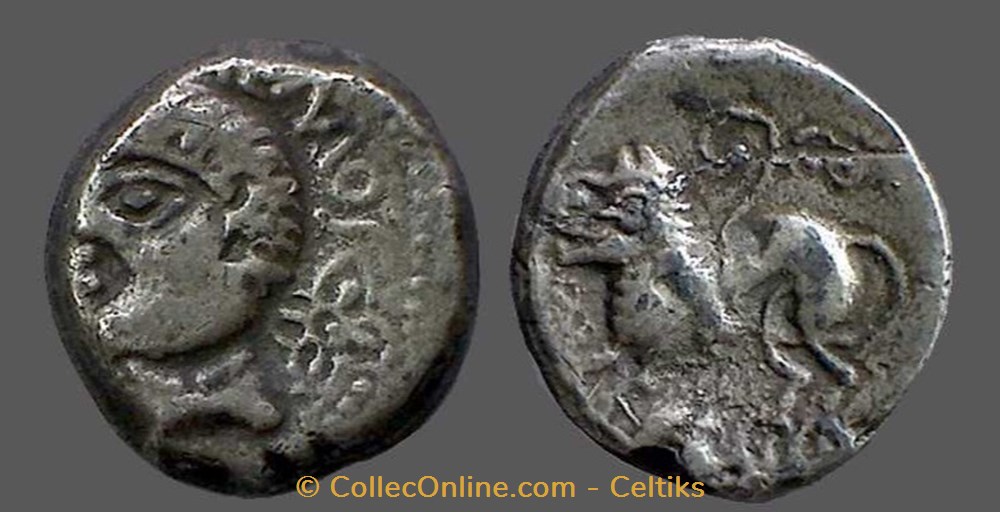 bronze ATISIOS/REMOS - classe 2 monnaies antiques celtes bronze atisios remos classe 2