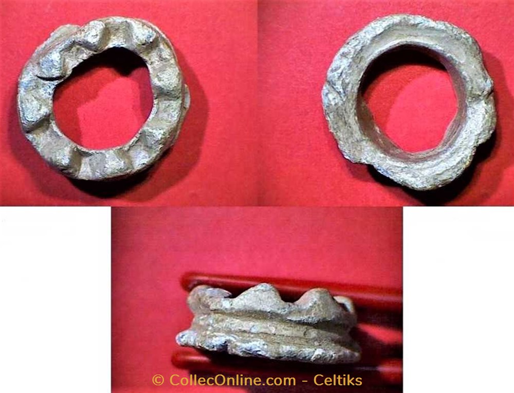 art antiquites archeologie europe fusaiole couronne plate