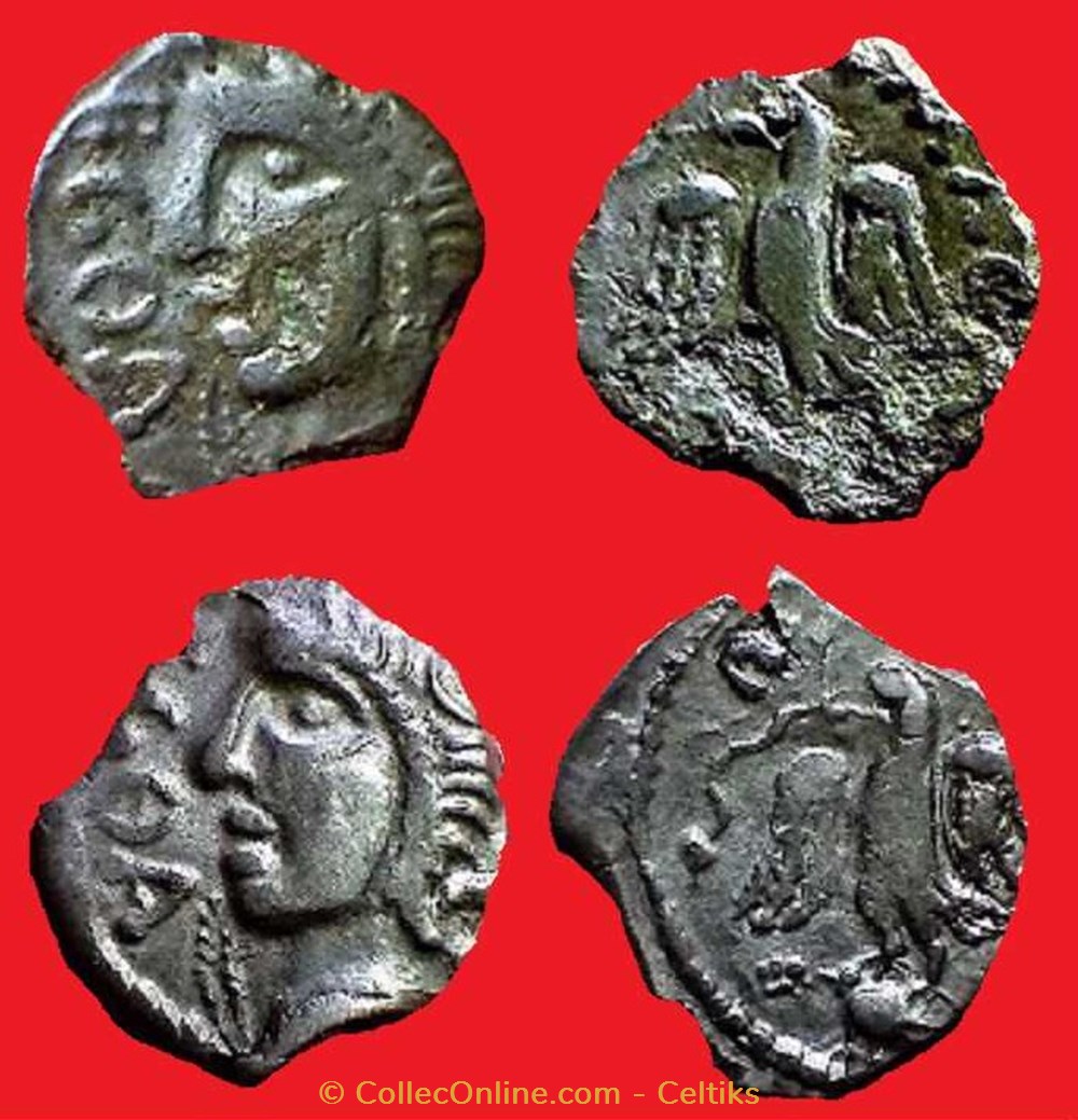 bronze ECOA / RATVMAGIATI * monnaies antiques celtes bronze ecoa ratvmagiati