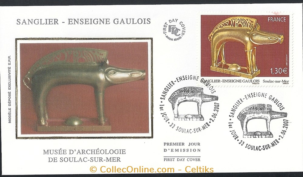 enveloppe - enseigne gaulois timbre europe france enveloppe enseigne gaulois