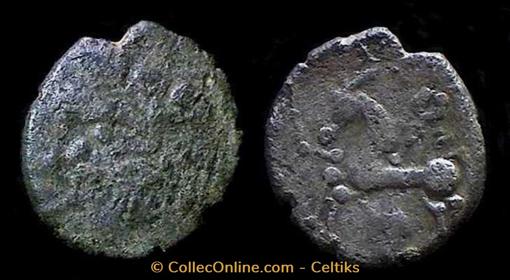 drachme à la couronne en chevrons tête à gauche monnaies antiques celtes drachme a la couronne en chevrons tete a gauche