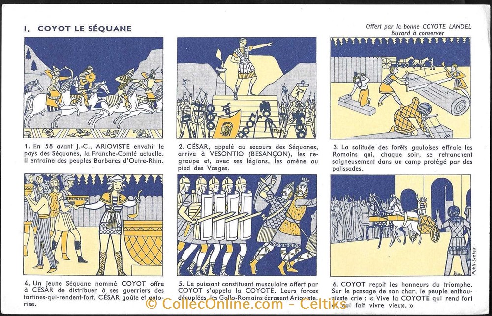 BUVARD - COYOTE LANDEL objets publicitaires buvards buvard coyote landel