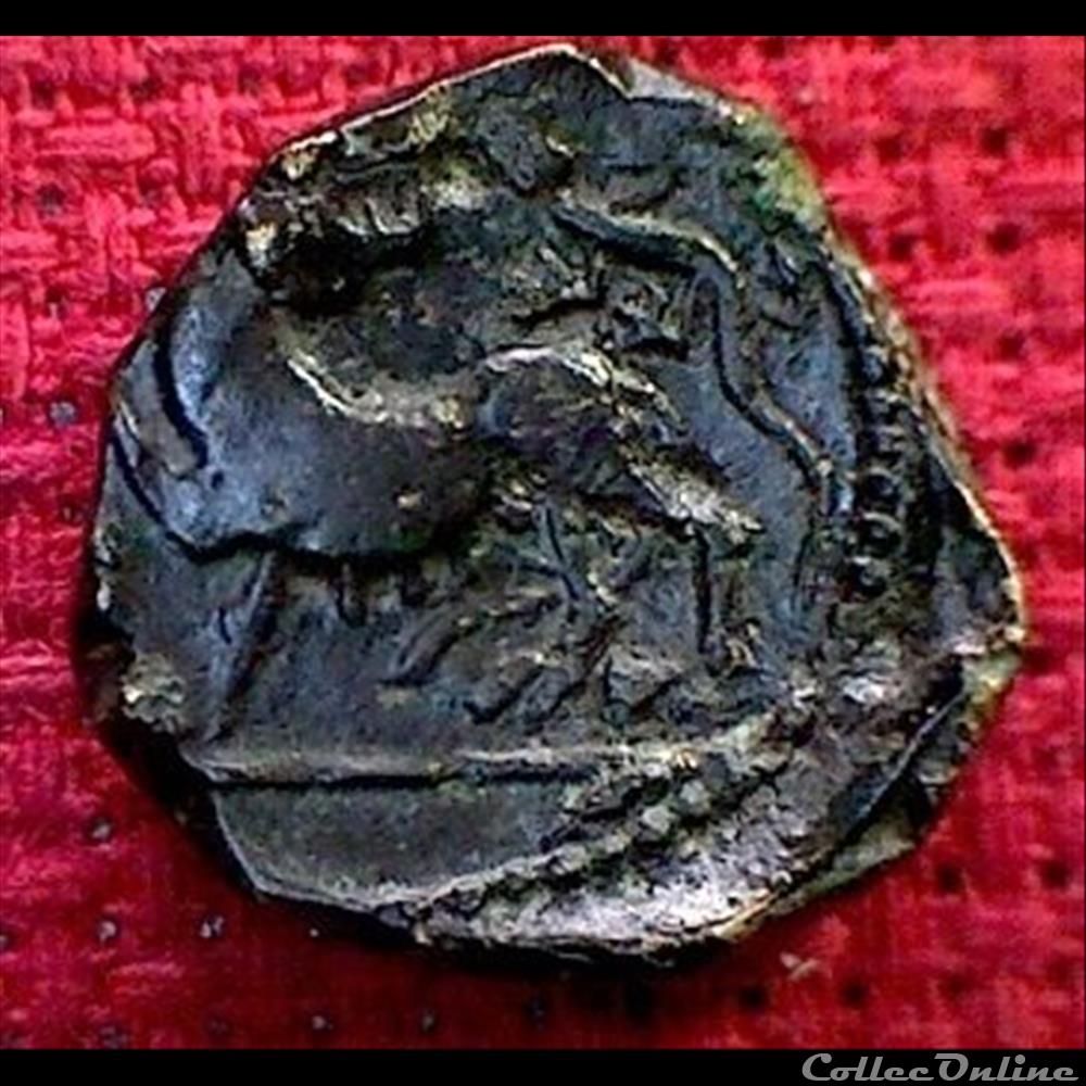 monnaie antique gauloise lezard
