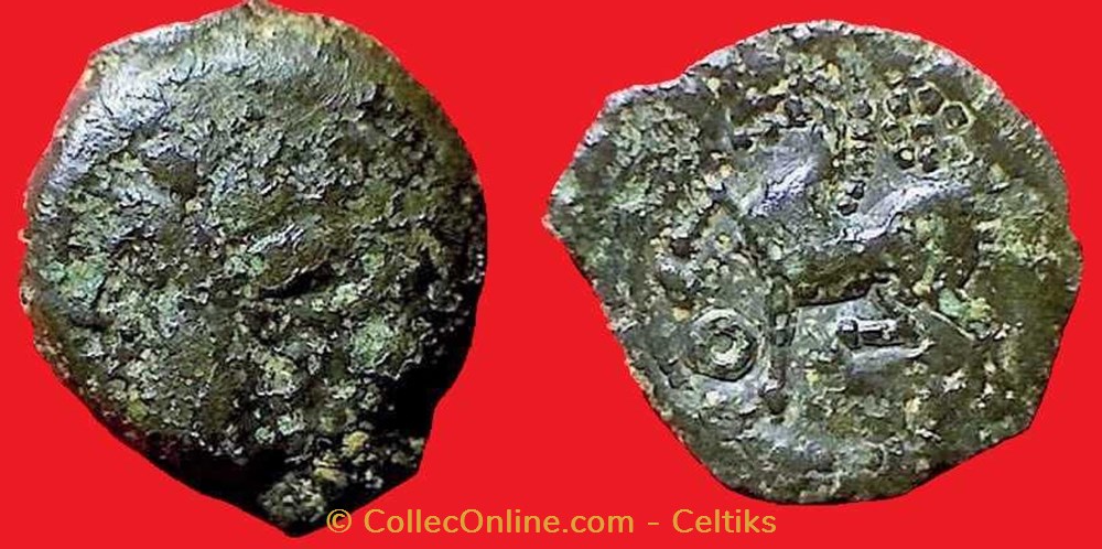 bronze à la rosace monnaies antiques celtes bronze a la rosace