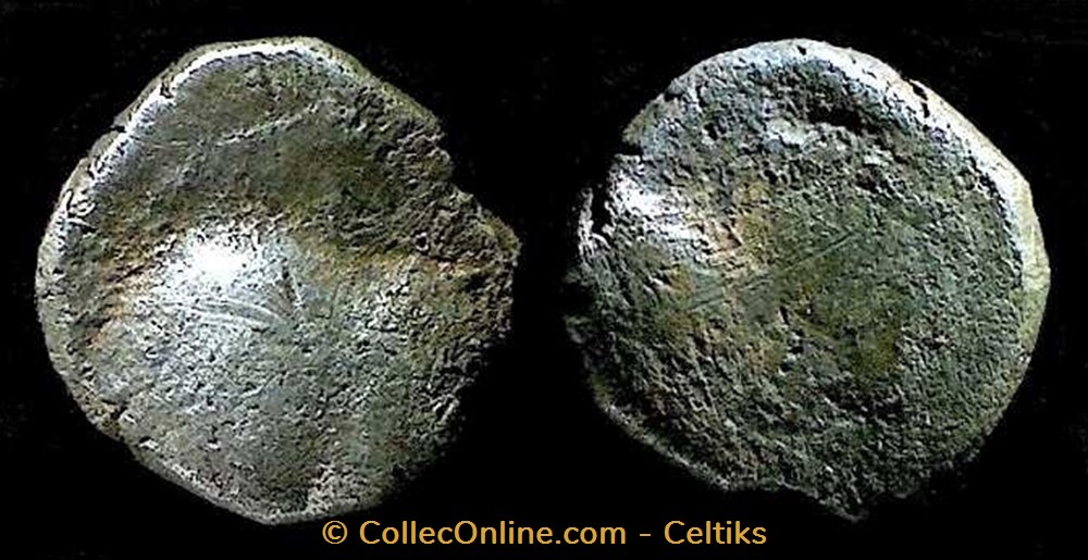 TARUSATES - drachme à la paire de fesses monnaies antiques celtes tarusates drachme a la paire de fesses