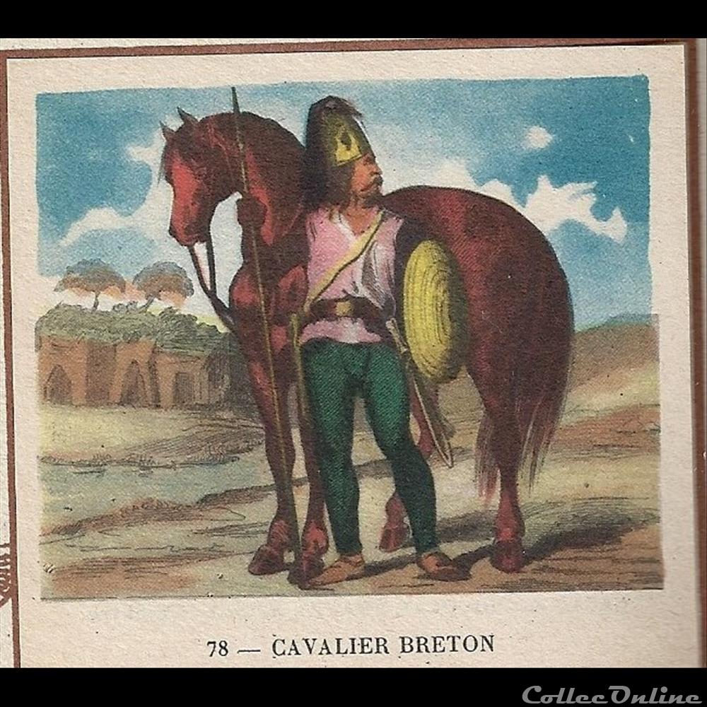 cavalier breton chromo image alimentaire touristique cavalier breton