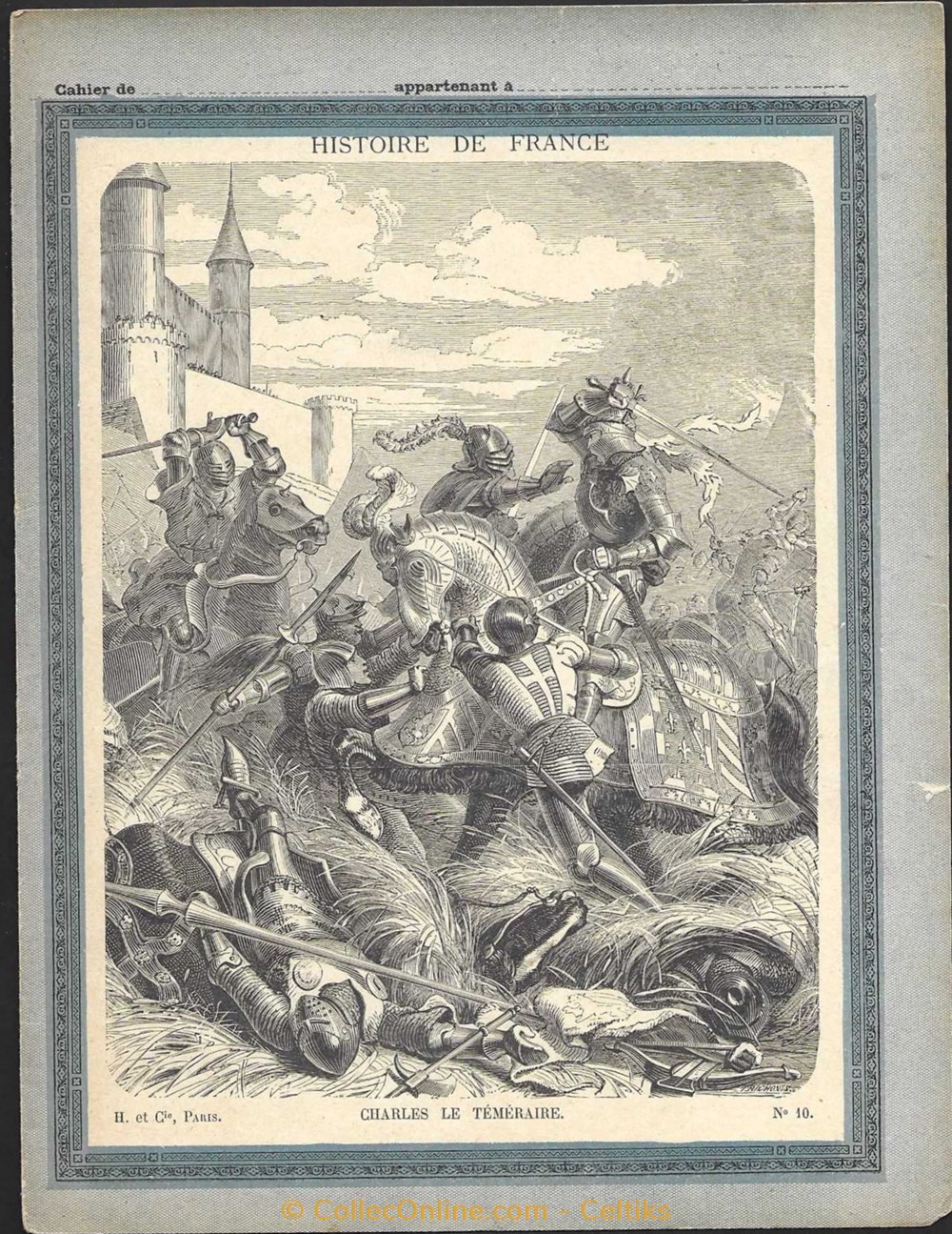 protège cahier - roi documents anciens buvards cahiers illustres protege cahier roi