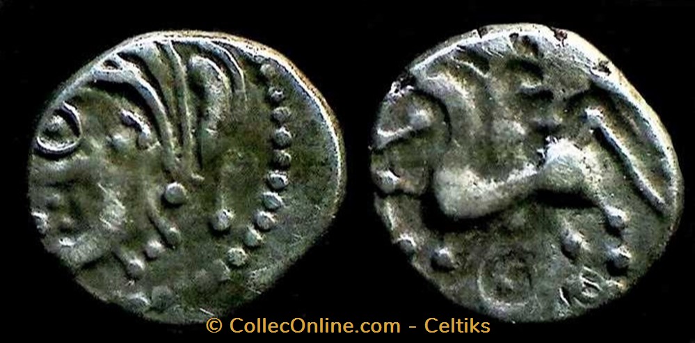 denier au sanglier et à l'annelet monnaies antiques celtes denier au sanglier et a annelet