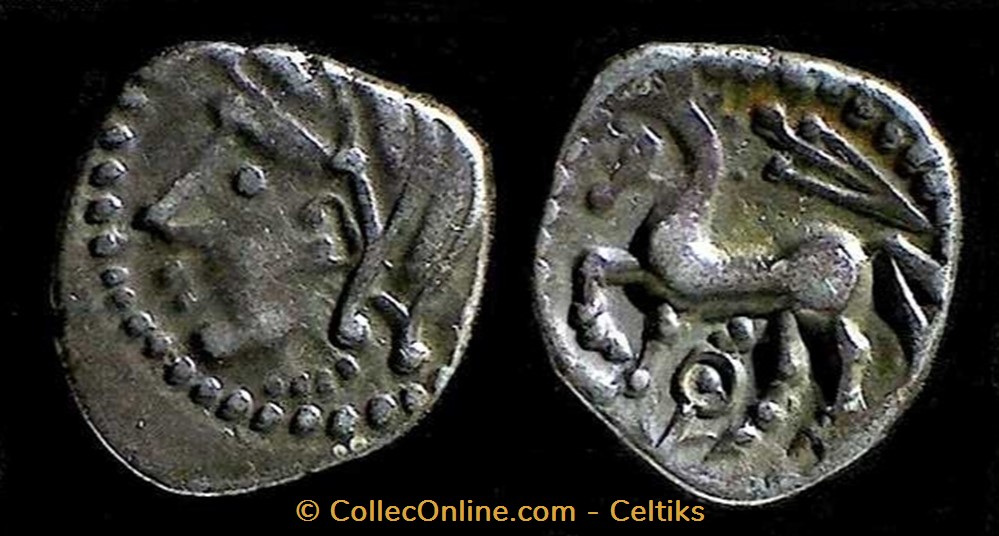 monnaies antiques celtes denier au glaive et a annelet pointe