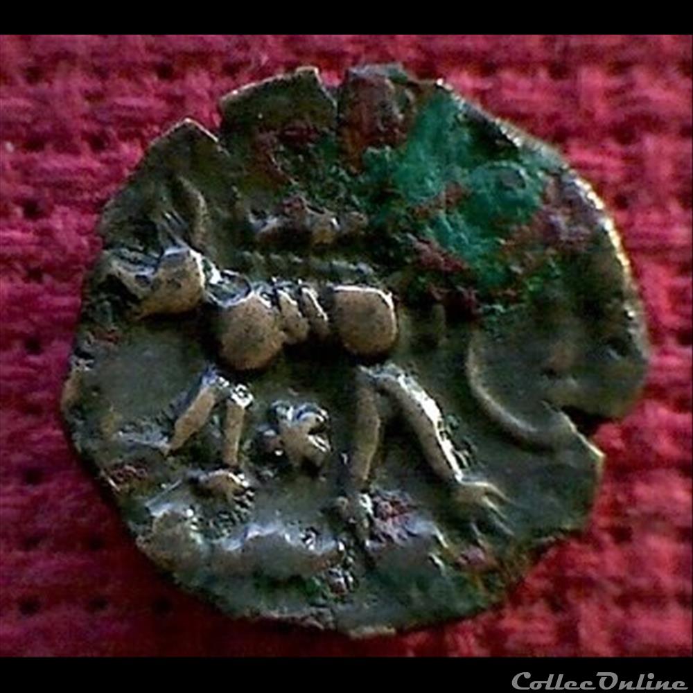 monnaie antique gauloise loup