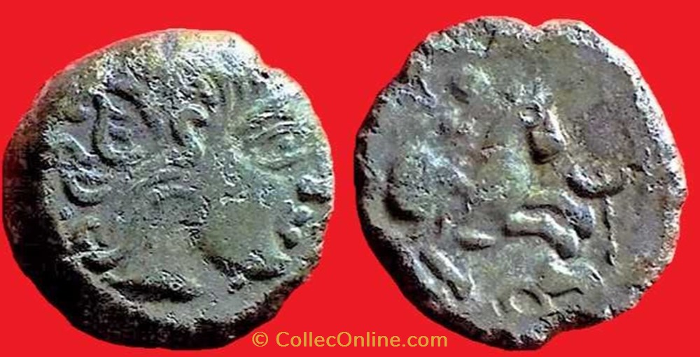 monnaies antiques celtes bronze eccaios au cavalier