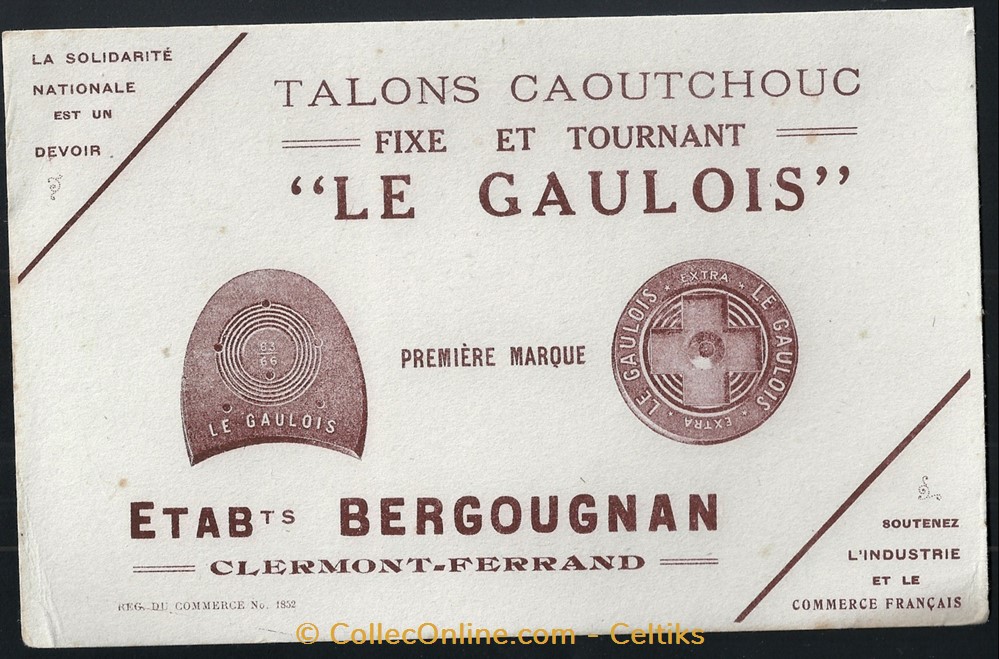 objets publicitaires buvards buvard bergougnan
