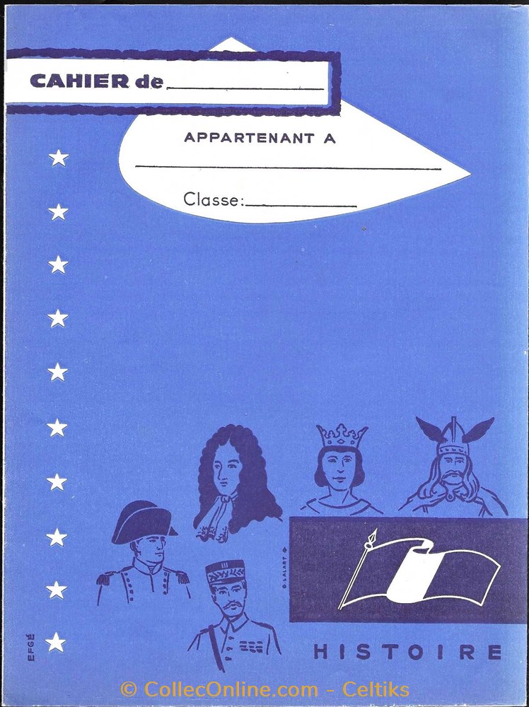 protège cahier - HISTOIRE objets publicitaires cahiers protege cahier histoire