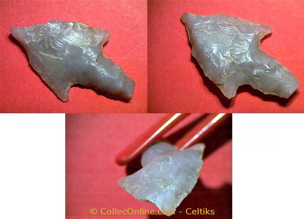 pointe de flèche silex c art antiquites archeologie europe pointe de fleche silex c
