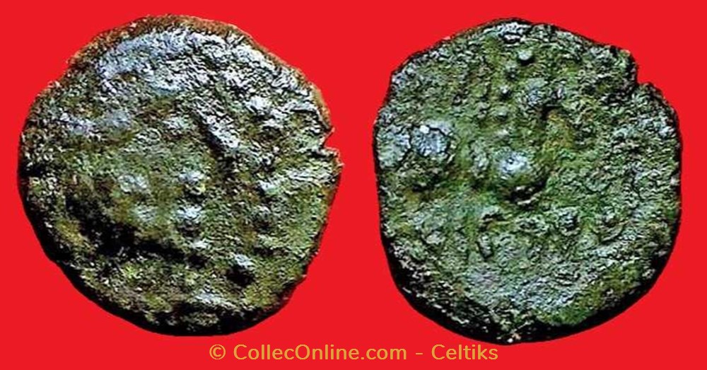 monnaies antiques a celtes bronze vipt