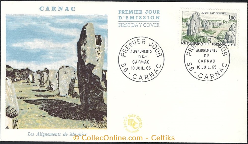 enveloppe - CARNAC timbre europe france enveloppe carnac