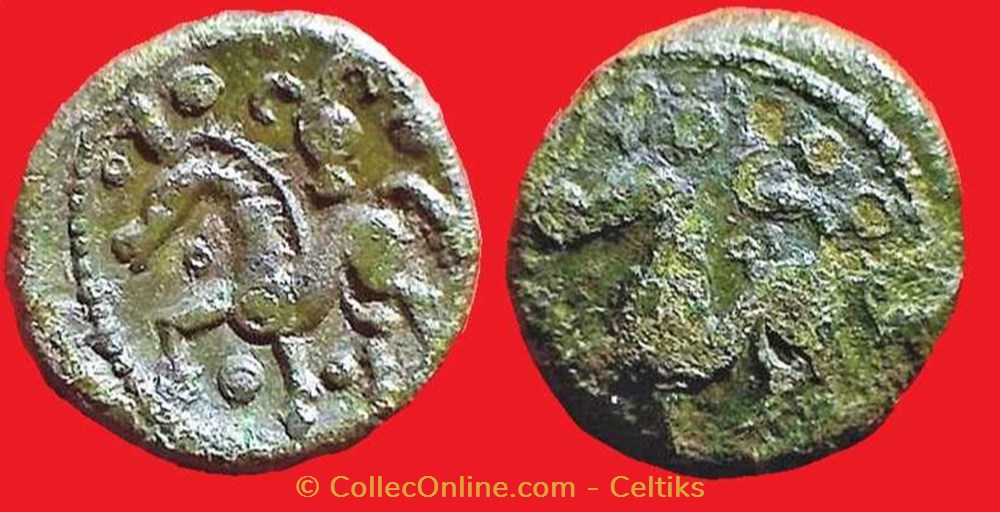 bronze VOCIICA monnaies antiques celtes bronze vociica