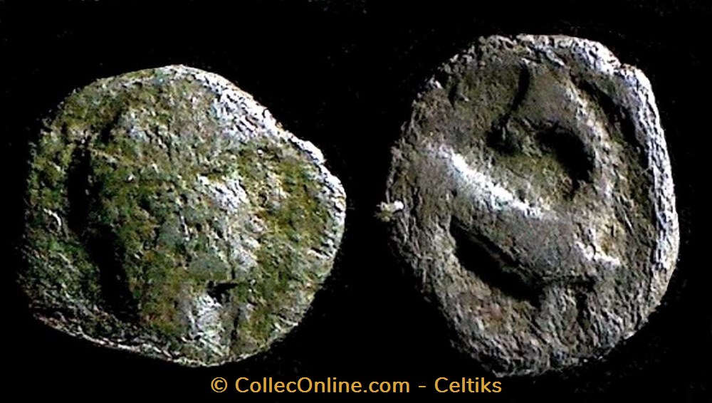obole au cheval retourné monnaies antiques celtes obole au cheval retourne