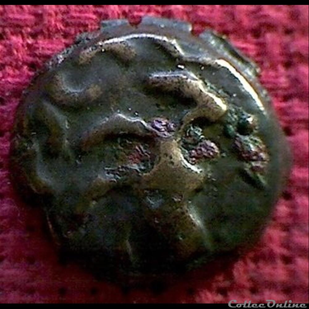 monnaie antique gauloise loup