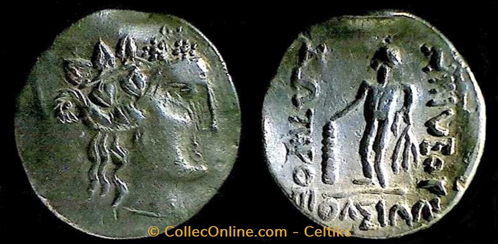 DANUBE - tétradrachme imitation de THASOS monnaies antiques celtes danube tetradrachme imitation de thasos