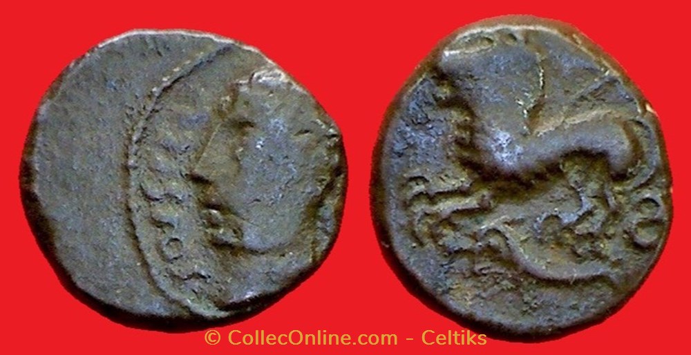 bronze ATISIOS /REMOS - classe3 monnaies antiques celtes bronze atisios remos classe3
