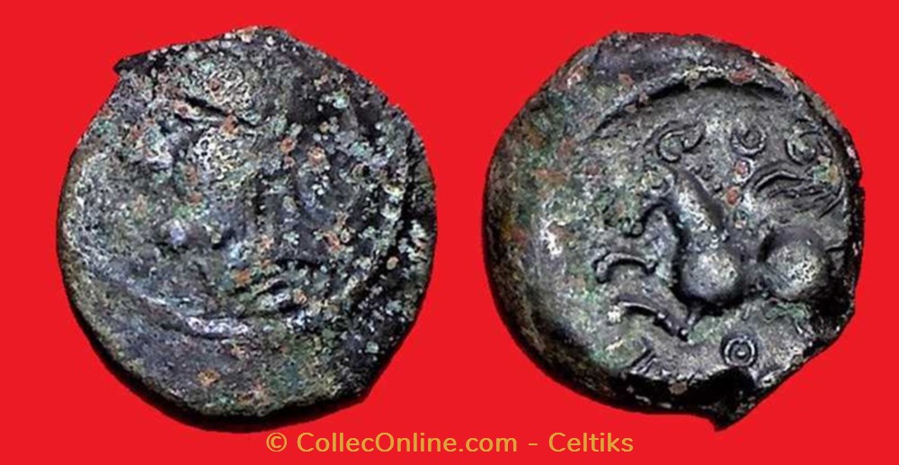 bronze CRICIRV à l'esse monnaies antiquite av jc ap celtes bronze cricirv a esse