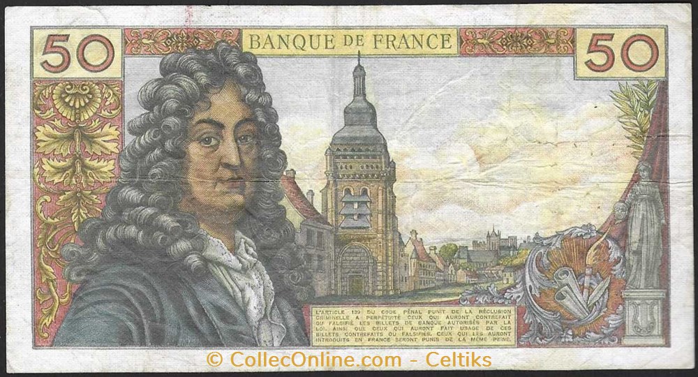 50 francs ( RACINE ) - type 1962 billets europe france 50 francs racine type 1962