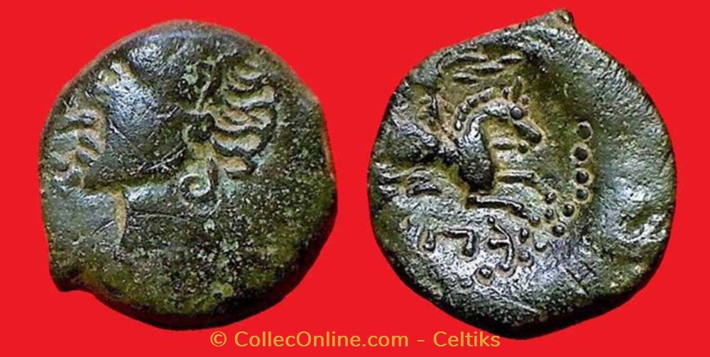 monnaies antiques celtes bronze epenos au cheval