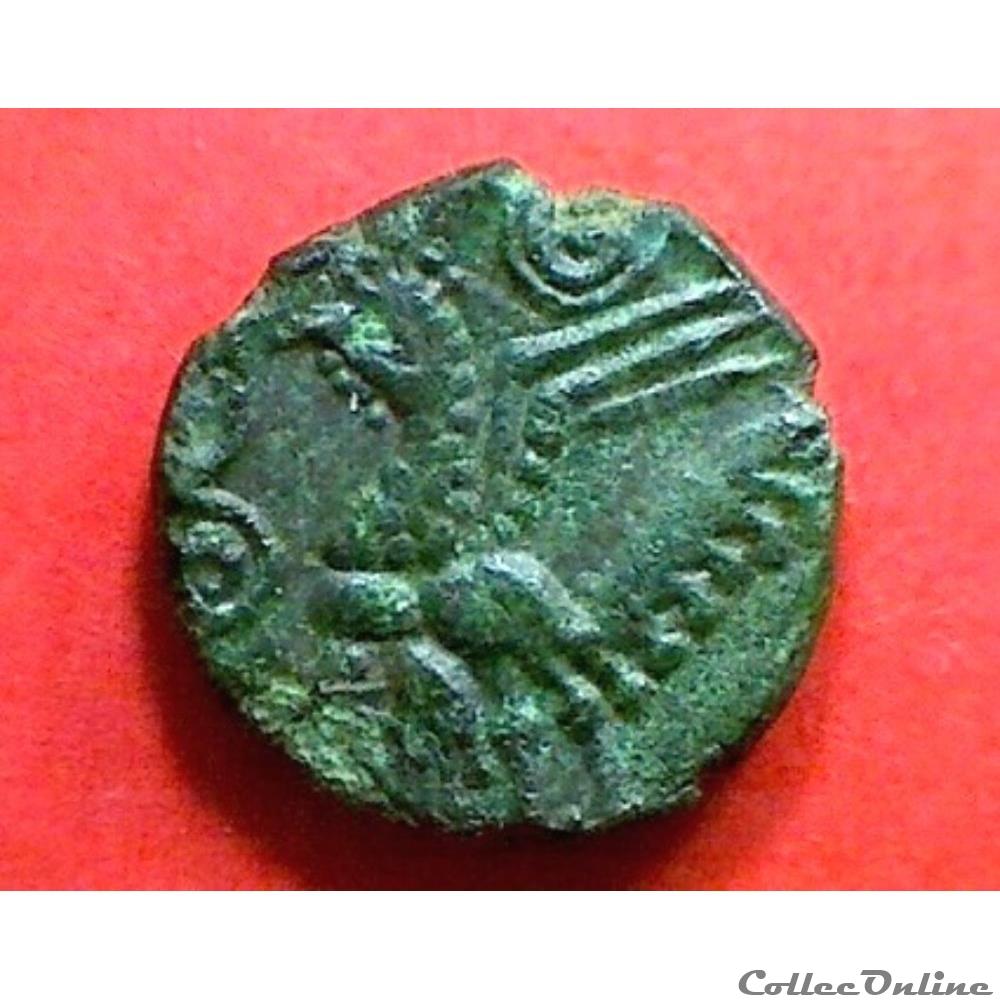 série 56 DT 512 bronze au coq monnaie antique gauloise serie 56 dt 512 bronze au coq