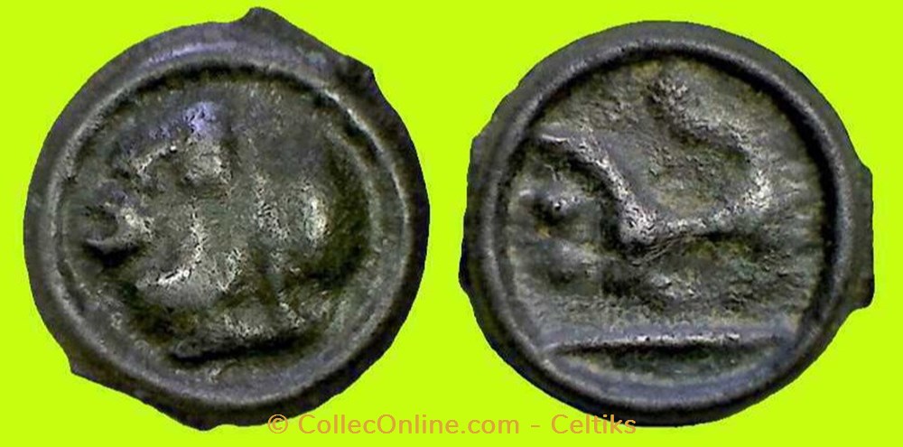 potin au long cou monnaies antiques celtes potin au long cou