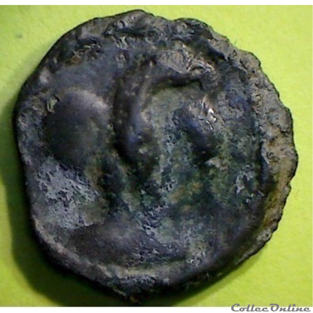 série 544 DT 2618 potin à laigle de face monnaie antique gauloise serie 544 dt 2618 potin a laigle de face