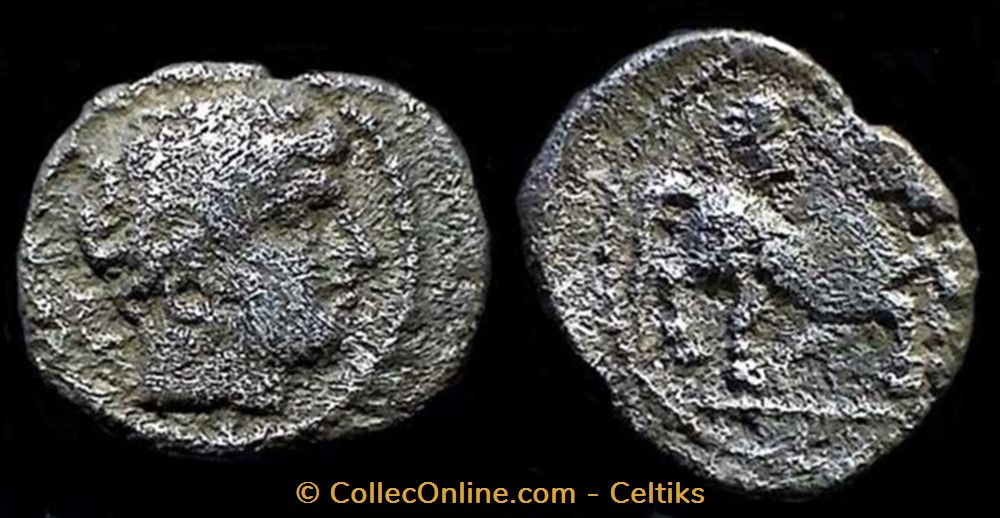 fraction à la petite tête coupée c monnaies antiques celtes fraction a la petite tete coupee c