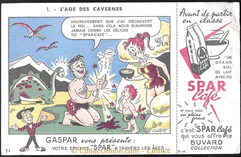 buvard - café SPAR objets publicitaires buvards buvard cafe spar