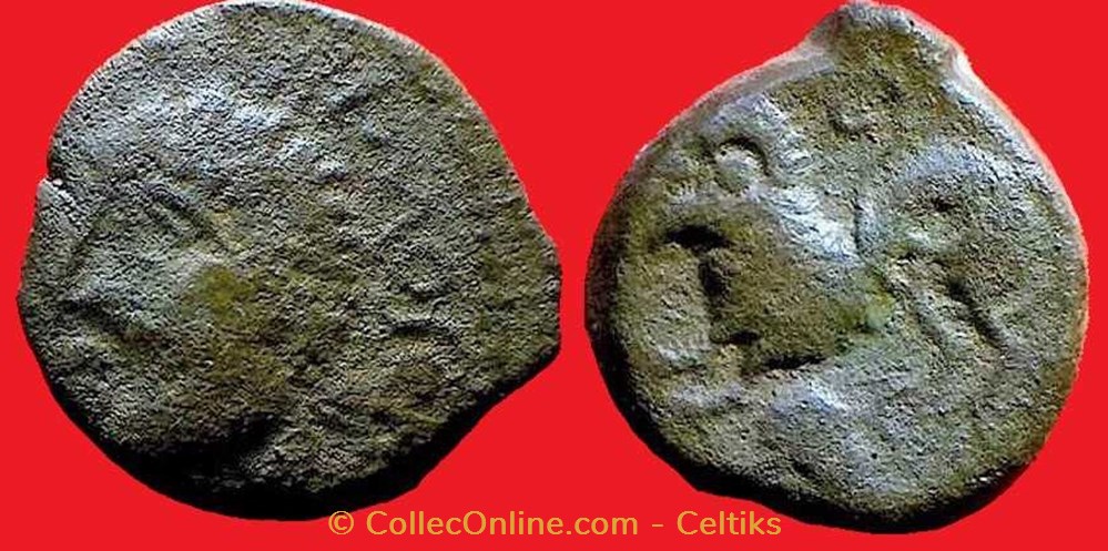 bronze ATISIOS / REMOS - classe 2 monnaies antiques celtes bronze atisios remos classe 2