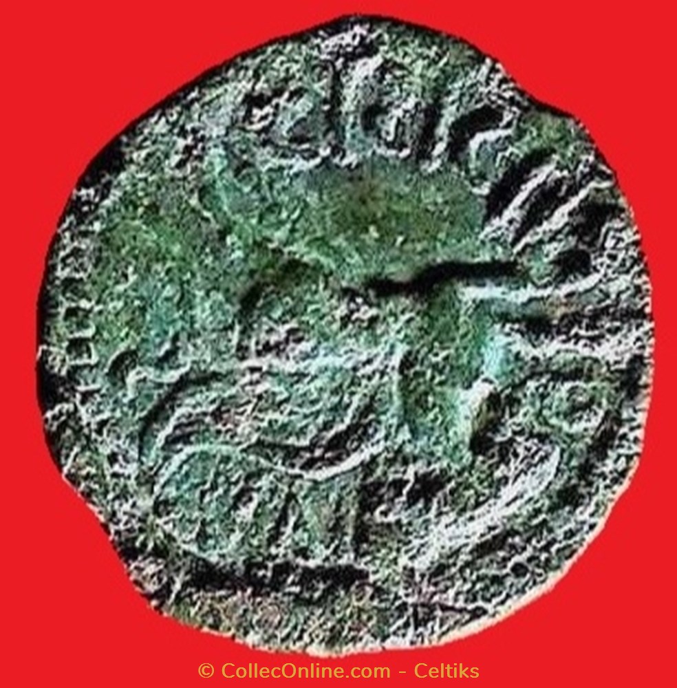 bronze CRICIRONIS type 4# 2 monnaies antiques a celtes bronze cricironis type 4
