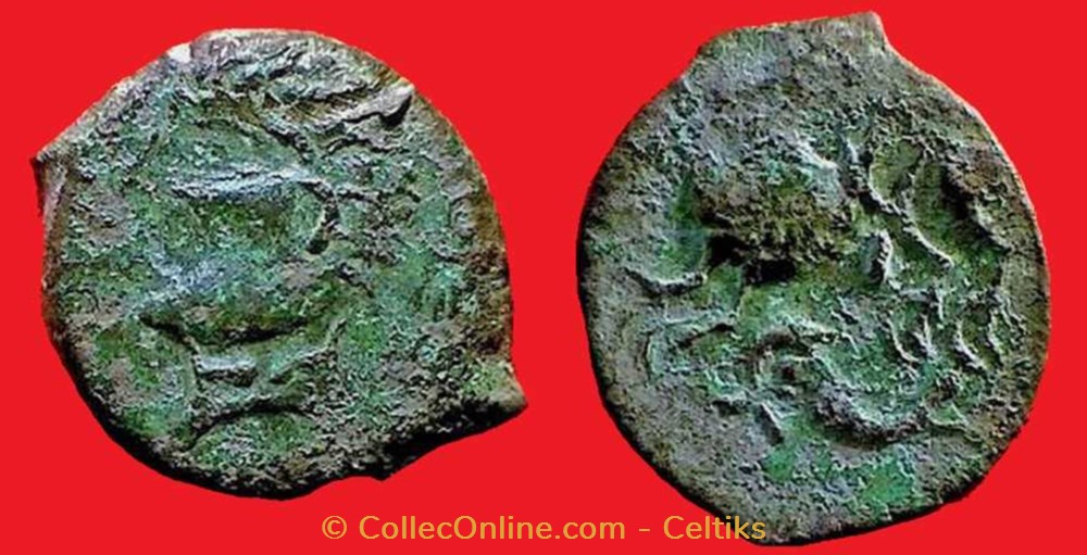 bronze ATISIOS / REMOS - classe 3 monnaies antiques celtes bronze atisios remos classe 3