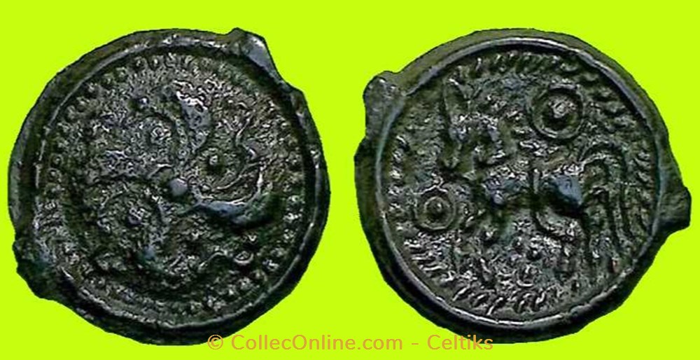 potin au swastika monnaies antiques celtes potin au swastika