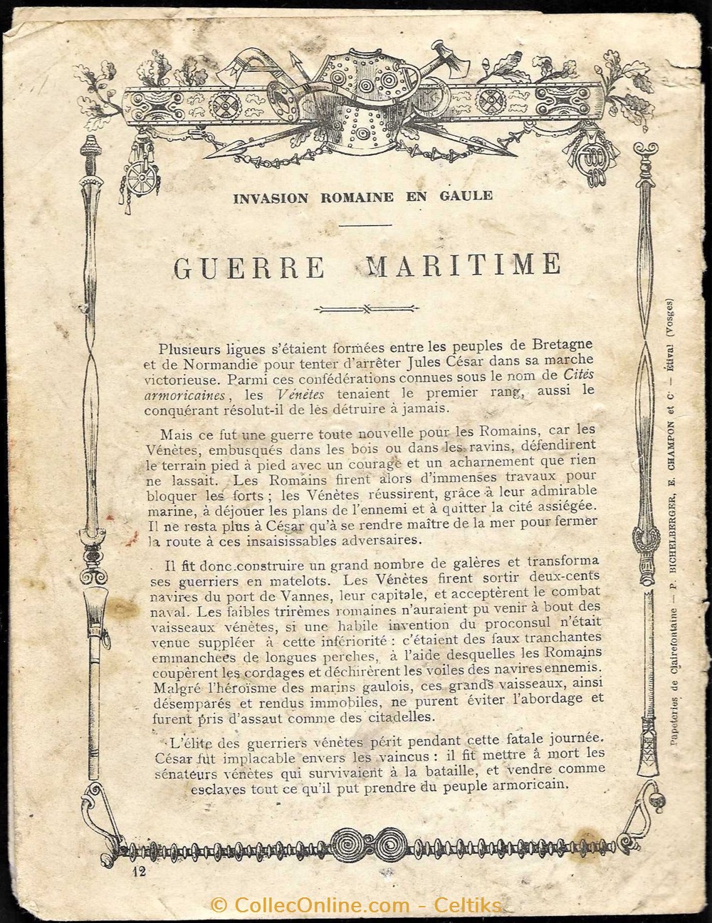 protège cahier - NOS AIEUX LES GAULOIS 12 documents anciens buvards cahiers illustres protege cahier nos aieux les gaulois 12