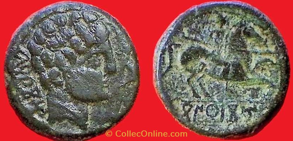 KONTERBIA bronze au cavalier monnaies antiques celtes konterbia bronze au cavalier