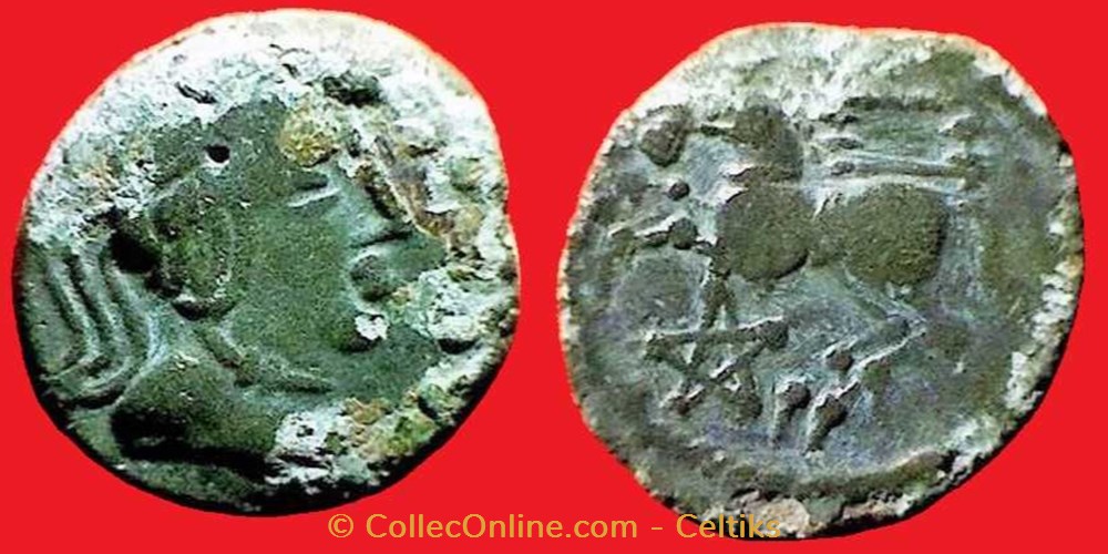 bronze TASCOBIENOS monnaies antiques celtes bronze tascobienos