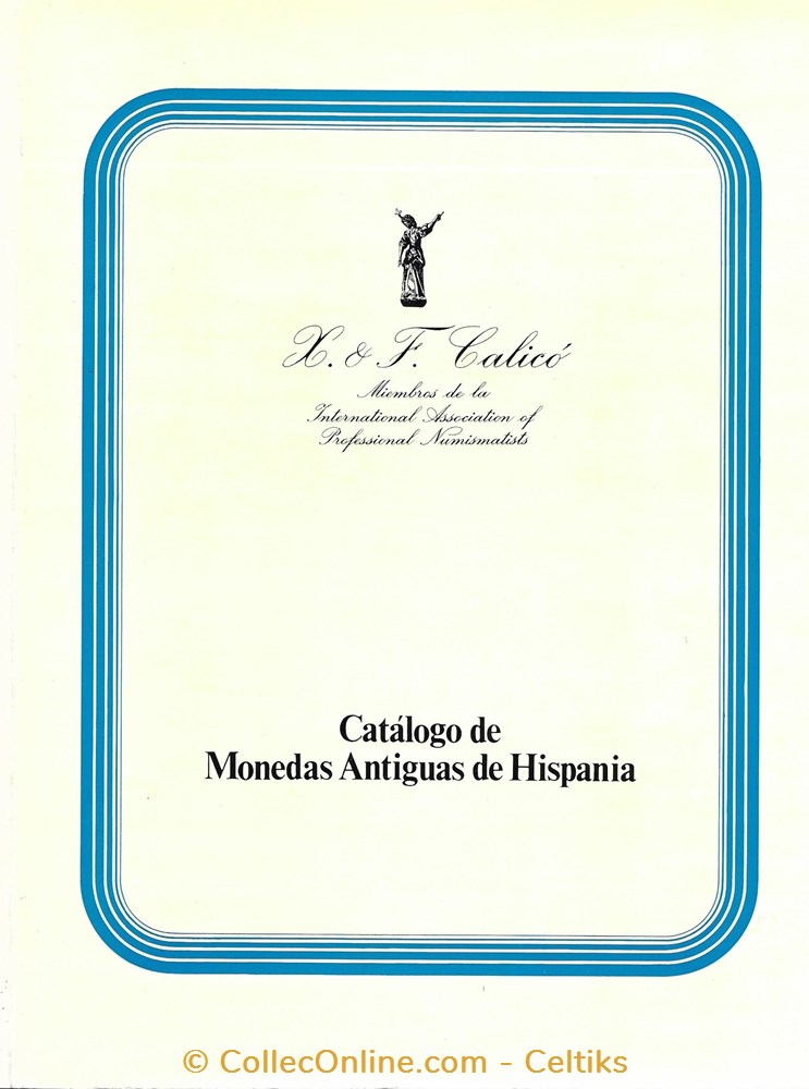 CATALOGO DE MONDEDAS ANTIGUAS DE HISPANIA monnaies livres ouvrages identifications catalogo de mondedas antiguas de hispania