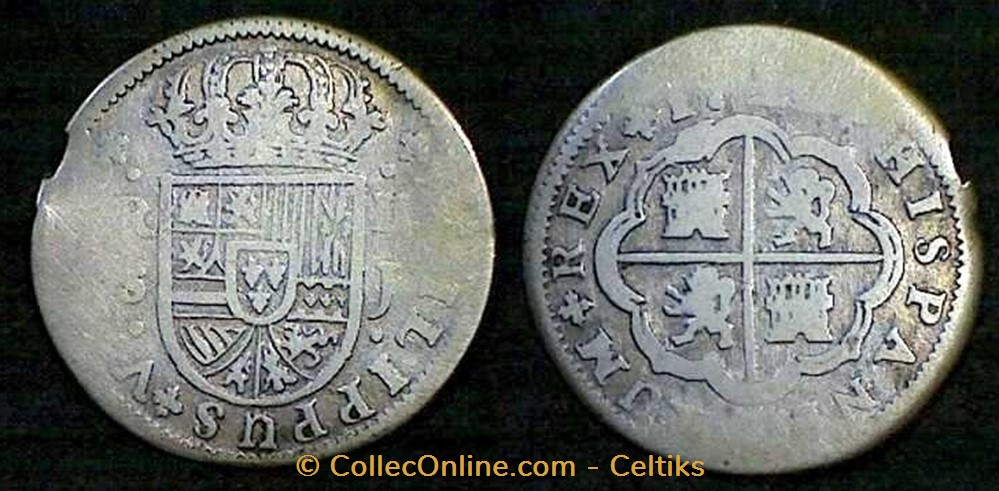étrangère PHILLIPE V ( espagne ) monnaie france etrangere phillipe v espagne