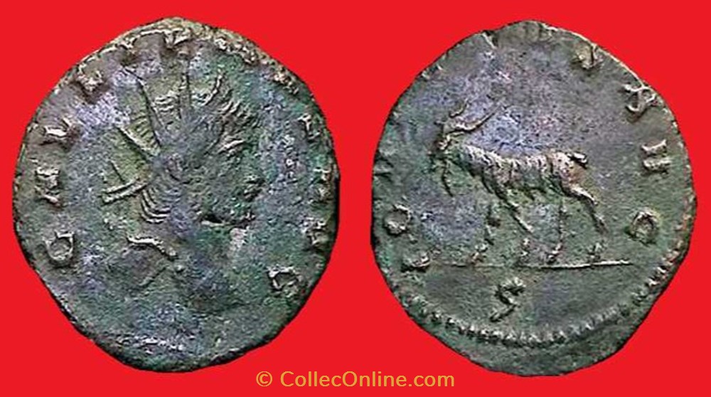 monnaies antiques romaines imperiales et republicaines gallien chevre a gauche