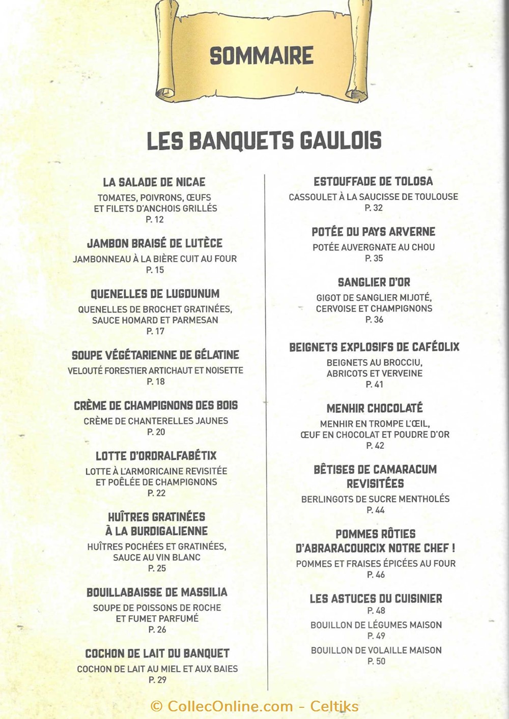 livres bd revues cuisine les baquets asterix
