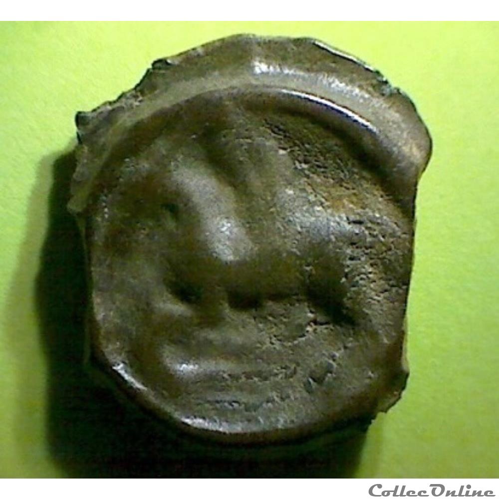 série 902 DT 3210 potin au cavalier monnaie antique gauloise serie 902 dt 3210 potin au cavalier