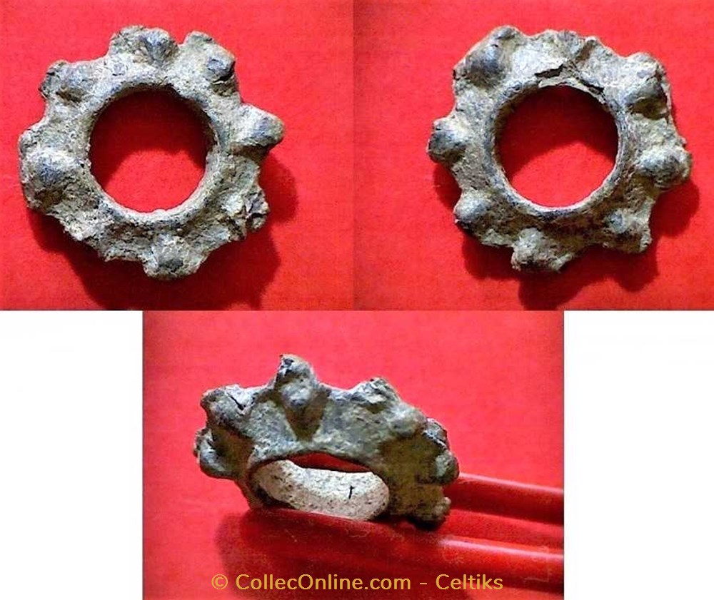 art antiquites archeologie europe fusaiole 8 cabochons