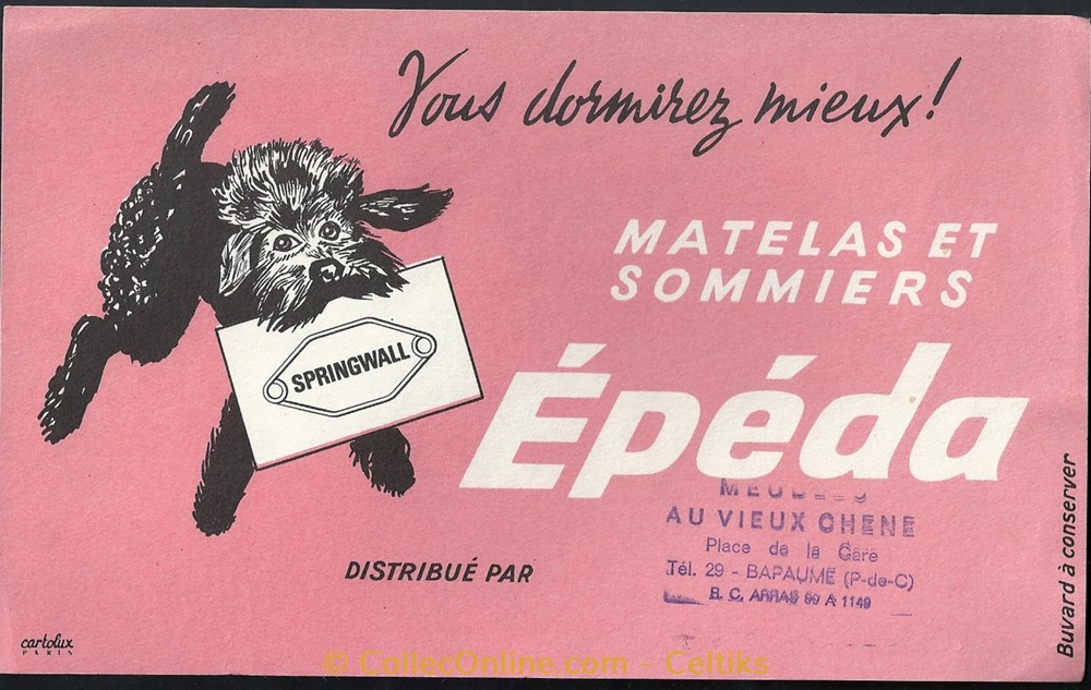 buvard - matelas objets publicitaires buvards buvard matelas