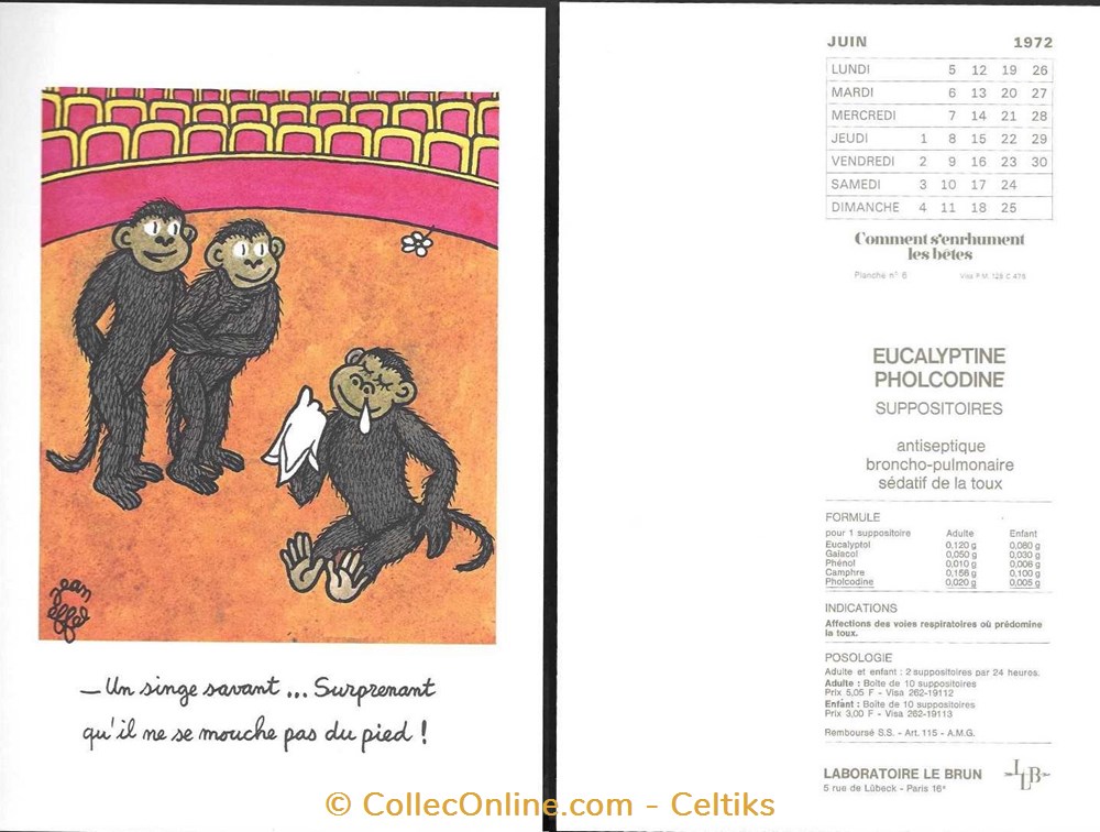 laboratoire LE BRUN 1972 - JEAN EFFEL b 2 science pharmacie laboratoire le brun 1972 jean effel b