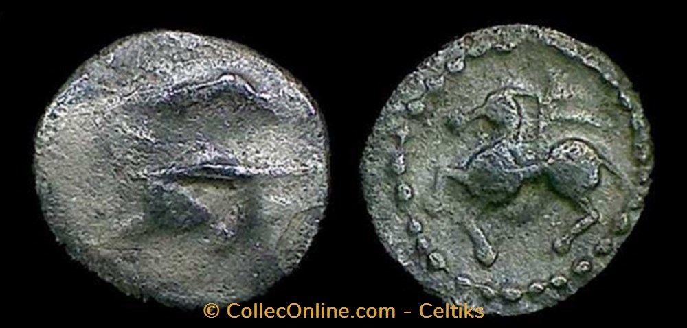 fraction au cheval et au rameau monnaies antiques celtes fraction au cheval et au rameau