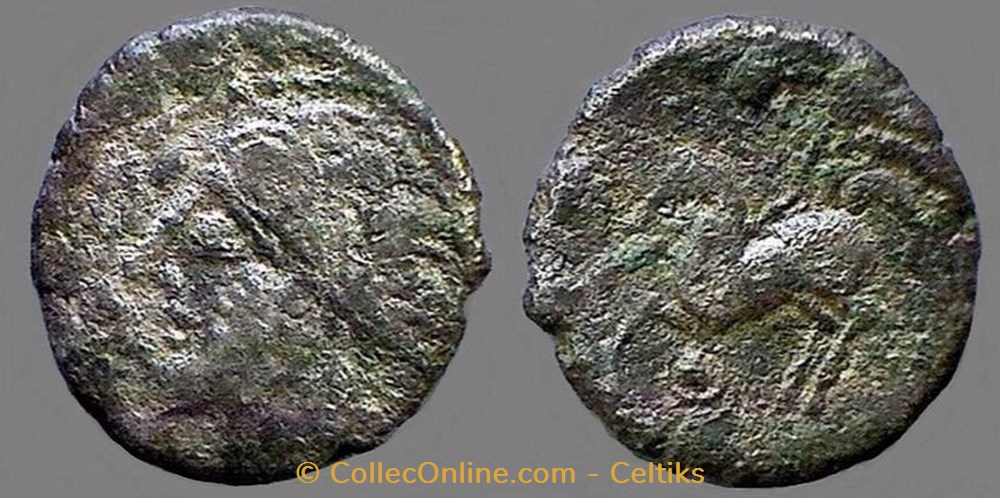 drachme à l'annelet pointé - a monnaies antiques celtes drachme a annelet pointe a